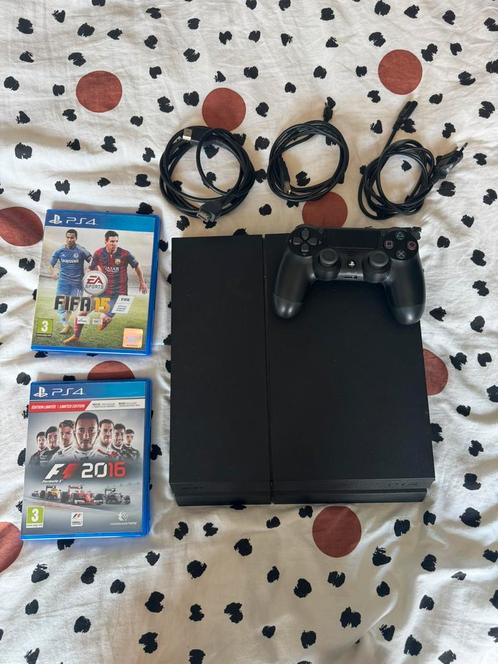 Playstation 4 met controller en games, Spelcomputers en Games, Spelcomputers | Sony PlayStation 4, Zo goed als nieuw, Original