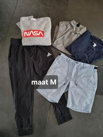 5x herenkleding maat M short, jogging, trui,polo Adidas Zara beschikbaar voor biedingen