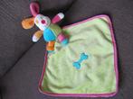 Tiamo hond knuffeldoekje lapje groen pink wit oranje 3,50, Kinderen en Baby's, Speelgoed | Knuffels en Pluche, Ophalen of Verzenden