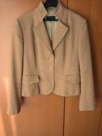 Exclusief beige-ecru visgraat jasje STRENESSE 40 snazzeys, Maat 38/40 (M), Strenesse, Verzenden, Beige