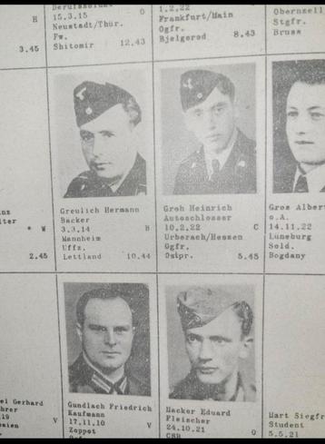 Deutsches Rotes Kreuz Vermisstenbildliste 1AM - o.a PANZER beschikbaar voor biedingen