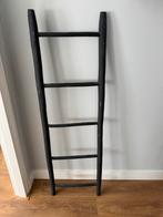Houten ladder, antraciet, Ophalen of Verzenden, Zo goed als nieuw
