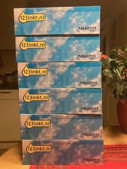 Te Koop : aantal OKI cartridge 45807111 van 123inkt, Computers en Software, Printerbenodigdheden, Nieuw, Toner, Ophalen of Verzenden