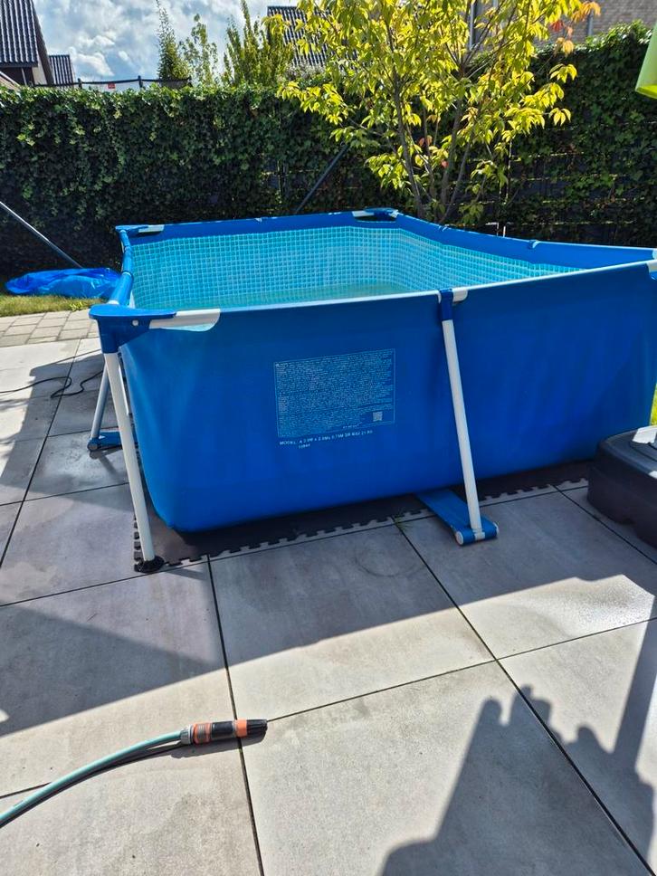 Intex Zwembad 2x3 meter met toebehoren, Tuin en Terras, Zwembaden, Gebruikt, Opzetzwembad, Minder dan 80 cm, 200 tot 300 cm, Rechthoekig