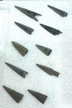 scythen. 3e-4e eeuw v.chr. - 10 pijlpunten, Ophalen of Verzenden, Brons