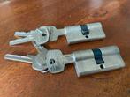 Nemef cilinder sloten 2 stuks, Doe-het-zelf en Verbouw, Ophalen of Verzenden, Zo goed als nieuw, Slot