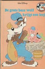 De Grote Boze wolf krijgt een lesje Wat Disney jaren 70 boek, Ophalen of Verzenden, Gelezen, Sprookjes