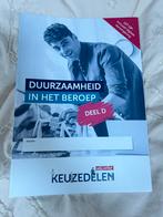 keuzedeel boek duurzaamheid in het beroep, Ophalen of Verzenden, Zo goed als nieuw, Overige niveaus