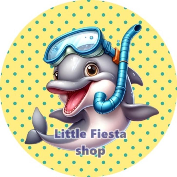 LF6276 ouwel dolfijn 20x4,7cm eetbare cupcake rondjes vers, Hobby en Vrije tijd, Taarten en Cupcakes maken, Nieuw, Versiering