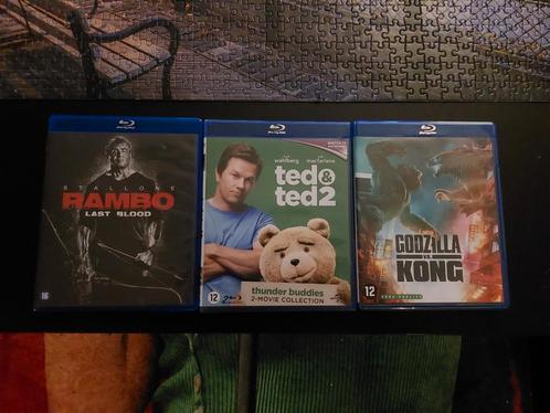 Blu-ray Collectie: Rambo, Ted, Godzilla vs. Kong, Cd's en Dvd's, Blu-ray, Zo goed als nieuw, Actie, Boxset, Ophalen of Verzenden