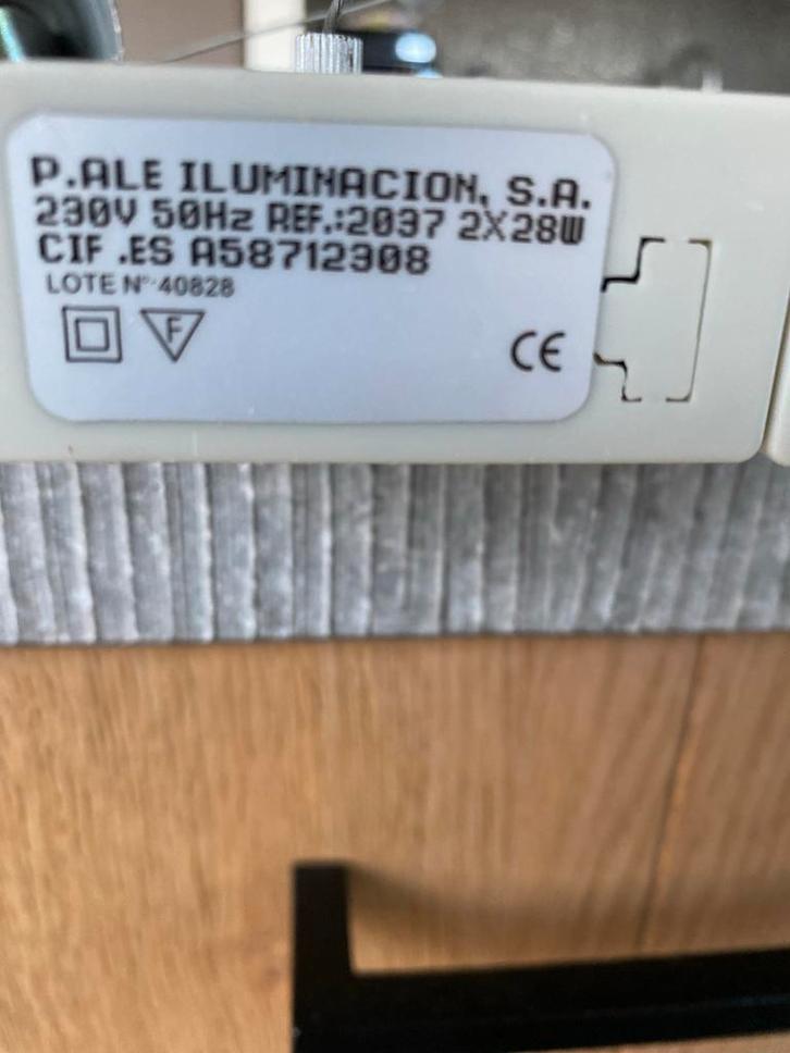 2x TL Verlichting Armatuur - 2x28W, Huis en Inrichting, Lampen | Plafondlampen, Gebruikt, Ophalen