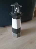 vuurtoren solar lamp kunststof zwart wit nieuw 36 cm, Tuin en Terras, Ophalen of Verzenden, Nieuw, Kunststof, Overige typen
