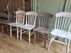 Eetkamerstoelen massief hout, Huis en Inrichting, Stoelen, Ophalen, Gebruikt, Hout
