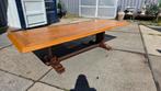 Antieke Franse wortelnoten kloostertafel 300 x 110, Ophalen