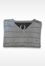 Tommy Hilfiger Trui Lichtgrijs | 100% Katoen | Maat L, Maat 52/54 (L), Tommy Hilfiger, Ophalen of Verzenden, Zo goed als nieuw