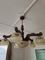 Vintage hanglamp, Ophalen, Gebruikt, Glas, Minder dan 50 cm