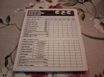 Scoreblok voor yahtzee, Hobby en Vrije tijd, Gezelschapsspellen | Overige, Een of twee spelers, Ophalen, Nieuw