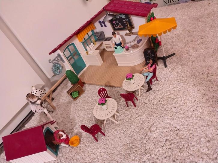 Schleich café, Verzamelen, Speelgoed, Gebruikt, Ophalen