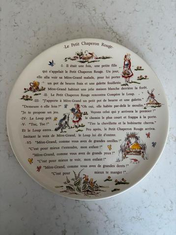 Gien Gebaksschaal Roodkapje - 30,3 cm beschikbaar voor biedingen