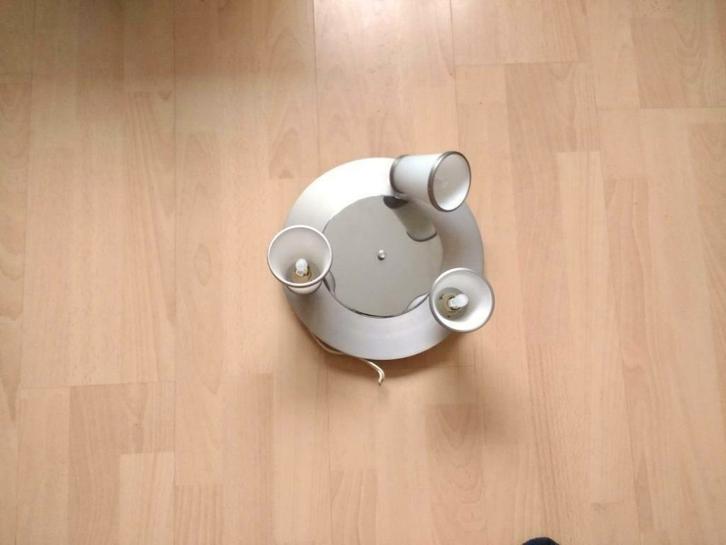 Chique plafondlamp, plafonnier met 3 gratis ledlampen erin, Huis en Inrichting, Lampen | Plafondlampen, Zo goed als nieuw, Glas