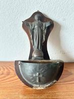 Wijwatervat - Met afbeelding Jezus / Heilig Hart, Antiek en Kunst, Antiek | Religie, Ophalen of Verzenden