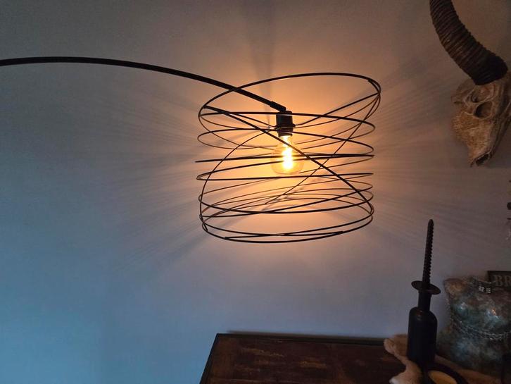 Reefs Duns Industriële Vloerlamp, Huis en Inrichting, Lampen | Vloerlampen, Zo goed als nieuw, 150 tot 200 cm, Metaal, Ophalen