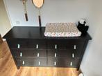 IKEA Hemnes zwartbruin ladekast/commode, Kinderen en Baby's, Kinderkamer | Commodes en Kasten, Ophalen, Gebruikt, 50 tot 70 cm
