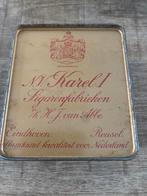 Oud Tabaksblik Karel I, Ophalen of Verzenden, Gebruikt, Overige, Overige merken