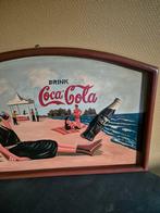 Coco Cola - Vintage houten reclame bord, Verzamelen, Merken en Reclamevoorwerpen, Reclamebord, Ophalen of Verzenden, Zo goed als nieuw