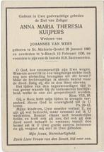 Anna M.Th. Kuijpers 1860 St. Michielsgestel + 1936 Den Bosch, Verzenden