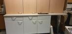 KEUKENBLOK MET AANRECHTBLAD BOVENKASTJES B224 /H90/D60cm, Ophalen, Gebruikt, Minder dan 100 cm