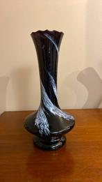 Kunst glas italiaans paars wit design, Antiek en Kunst, Antiek | Glas en Kristal, Verzenden