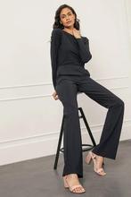 Studio Anneloes bonded flair broek zwart maat XS, Kleding | Dames, Broeken en Pantalons, Studio Anneloes, Zwart, Ophalen of Verzenden