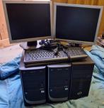 3 computers en 2 monitors voor de hobbyist, Ophalen, Gebruikt, Met monitor, Intel Core i3