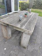 Tuintafel, Ophalen of Verzenden, Zo goed als nieuw, Rechthoekig, Hout