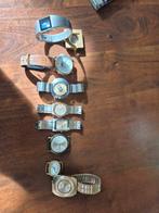 Partij van 8 diverse horloges, Sieraden, Tassen en Uiterlijk, Staal, Met bandje, Polshorloge, 1960 of later