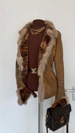 Sylvie Schimmel lammy coat camel/bruin maat 42, Verzenden