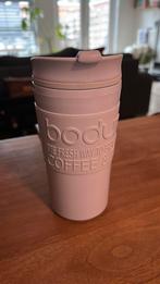 Bodum koffie/thee thermosbeker lichtblauw, Overige materialen, Overige typen, Ophalen of Verzenden, Zo goed als nieuw
