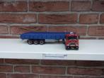 Tekno  Mack  F700  met  vlakke  trailer  van  Lindenberg., Hobby en Vrije tijd, Modelauto's | 1:50, Ophalen of Verzenden, Nieuw