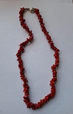Bloedkoraal ketting, Sieraden, Tassen en Uiterlijk, Kettingen, Verzenden, Zo goed als nieuw, Rood, Steen of Mineraal