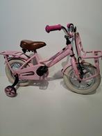 Popal Cooper 12 inch meisjesfiets met voordrager zijwielen, Ophalen of Verzenden, Gebruikt, Popal