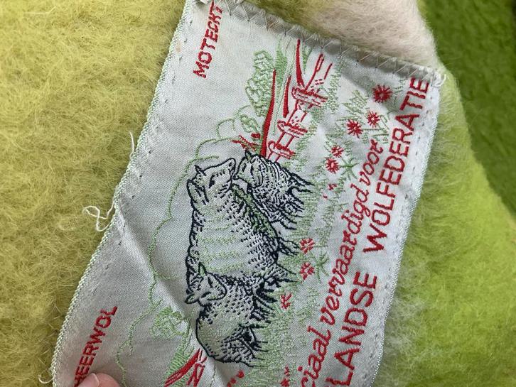 Wollen Deken 1 Persoons - Wolfederatie Wol, Huis en Inrichting, Stoffering | Tapijten en Kleden, Gebruikt, 100 tot 150 cm, 150 tot 200 cm