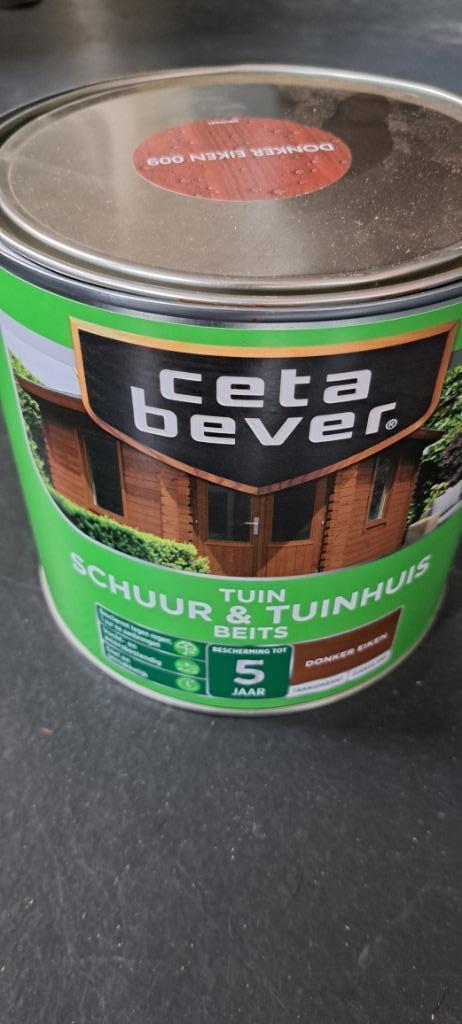 Cetabever beits donker eiken, Doe-het-zelf en Verbouw, Verf, Beits en Lak, Zo goed als nieuw, Beits, Minder dan 5 liter, Bruin
