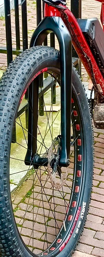 Carbon voorvork incl as - Boost - topkwaliteit i z g.s.!, Fietsen en Brommers, Fietsaccessoires | Aanhangers en Karren, Zo goed als nieuw