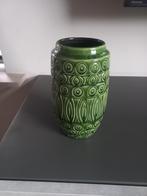 Groene vintage vaas, aardewerk, Ophalen of Verzenden