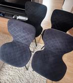 4 x stoel Lucca, Huis en Inrichting, Stoelen, Ophalen, Zo goed als nieuw, Zwart, Vier