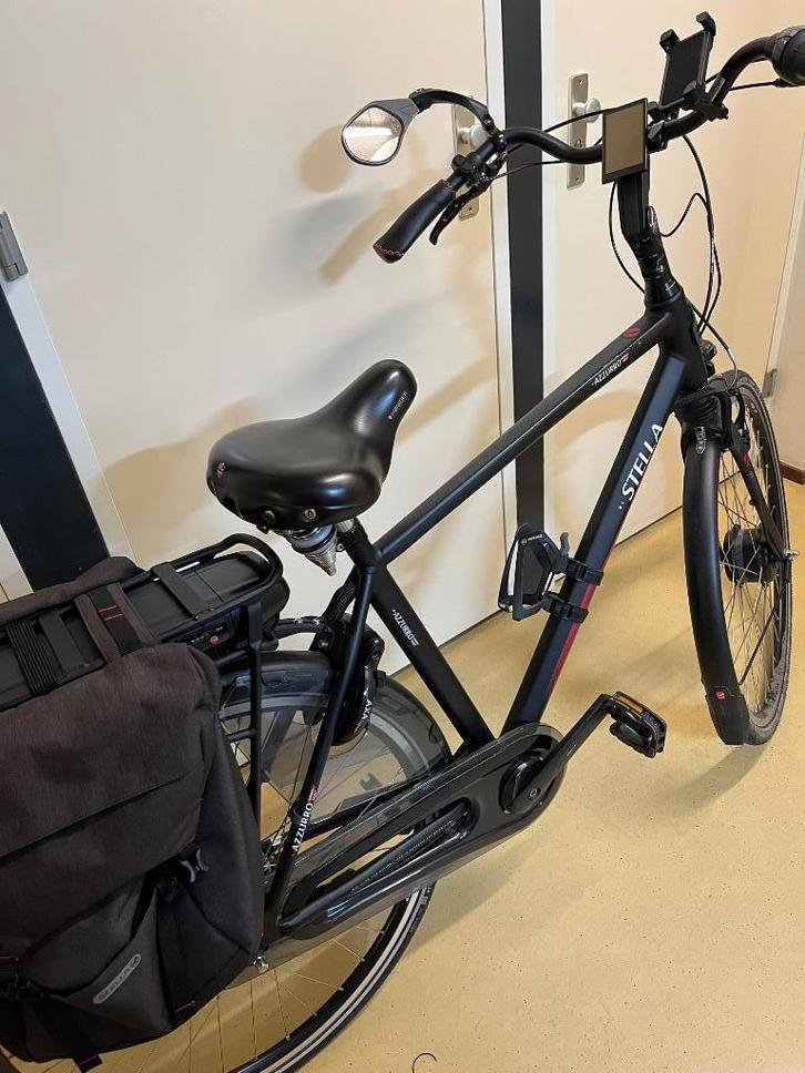 Stella Azzurro Superior Nero, Prachtige grote Heren Fiets, Fietsen en Brommers, Elektrische fietsen, Gebruikt, Overige merken