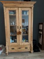 Antieke grenen kast, Ophalen, Gebruikt, 100 tot 150 cm, Landelijk