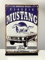 Mustang metalen reclamebord (Old Look), Ophalen of Verzenden, Nieuw, Auto's