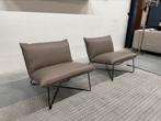 2 Nieuw Jess Design Earl Fauteuil Grijs leer Design stoel, Huis en Inrichting, Fauteuils, Nieuw, Ophalen of Verzenden, Jess, Leer